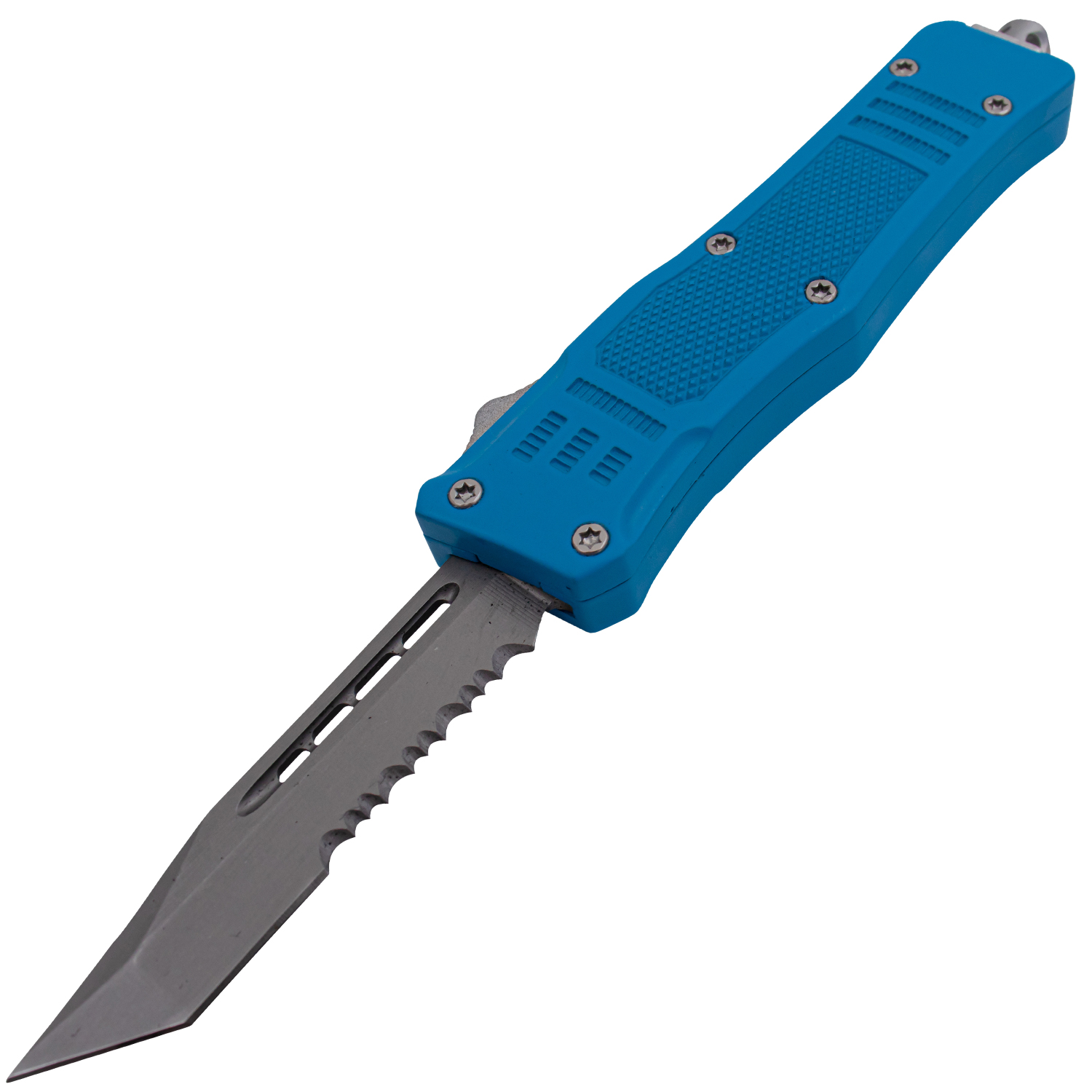  Covert OPS USA OTF Automatic Knife 7 Inch Overall Tanto Blue